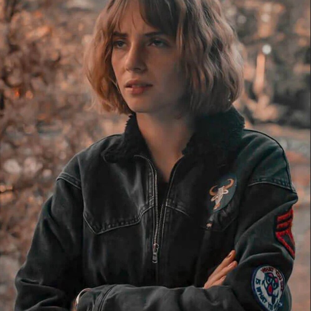 Patchwork Bomber Jacket - image 4